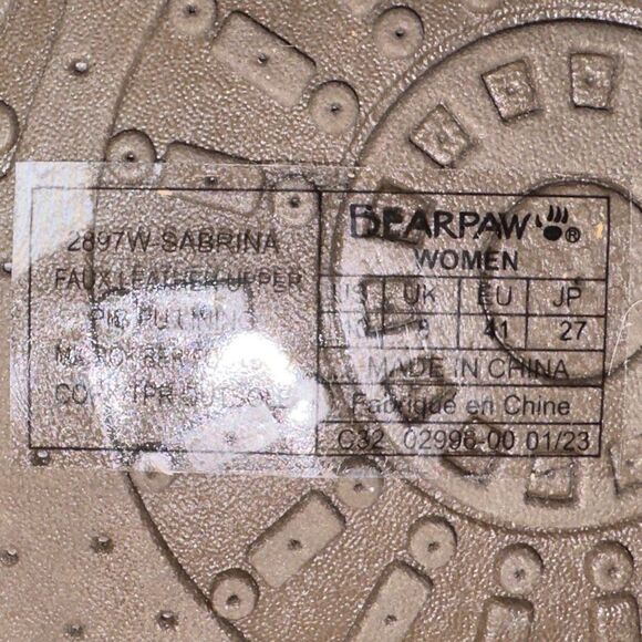 Bearpaw Sabrina Strappy Open Toe Slide Sandals Black / Brown Women's 10 - Picture 10 of 10